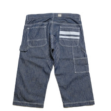 MOMOTARO JEANS P128-RP 10.5ozデニム・リフレクター・ダブルヒップ・クロップドワークパンツ画像