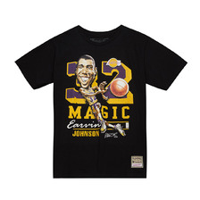 Mitchell & Ness HWC CARICATURES LAKERS M.JOHNSON BMTRMO22279-LAL画像
