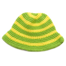 STUSSY Swirl Knit Bucket Hat LIME画像