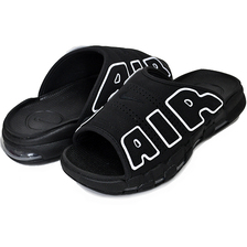 NIKE AIR MORE UPTEMPO SLIDE black/white-black-clear DV2132-001画像