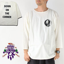 DOWN ON THE CORNER 3/4 COTTON HEMP TEE SZ DOC030069画像