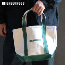 NEIGHBORHOOD &times; L.L.Bean 23SS NHXL.L.BEAN.TOTE-S GREEN 231KMLBN-CG02画像