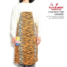 COOKMAN Long Apron Tiger -ORANGE- 233-32907画像