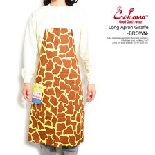 COOKMAN Long Apron Giraffe -BROWN- 233-32908画像