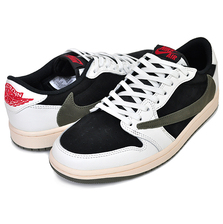 NIKE WMNS AIR JORDAN 1 LOW OG SP TRAVIS SCOTT sail/university red-black DZ4137-106画像