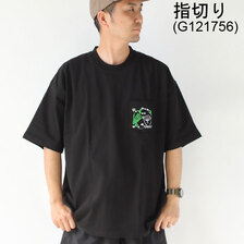 gym master 7.4oz 指切り刺繍ビッグポケットTEE G121756画像