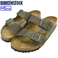 BIRKENSTOCK ARIZONA SFB OILED LEATHER Faded Khaki 1019313画像