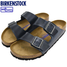 BIRKENSTOCK ARIZONA SFB OILED LEATHER Blue 1013643画像
