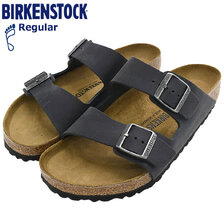 BIRKENSTOCK ARIZONA (REGULAR) OILED LEATHER BLACK 552111画像