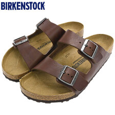 BIRKENSTOCK ARIZONA NATURAL LEATHER Vintage Wood Roast 1023117画像