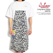 COOKMAN Long Apron Zebra -WHITE- 233-03964画像