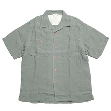 BURGUS PLUS Linen Open collar Shirt BP23501画像