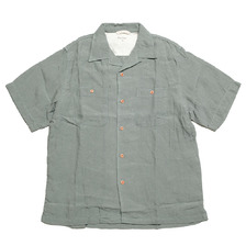 BURGUS PLUS Linen Open collar Shirt BP23501画像