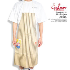 COOKMAN Long Apron Mocha java -BEIGE- 233-32901画像