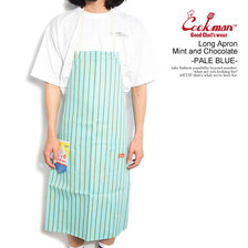 COOKMAN Long Apron Mint and Chocolate -PALE BLUE- 233-32902画像