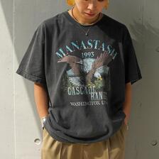 GOOD ROCK SPEED &times; MANASTASH 別注イーグル コラボTシャツ 7923234202画像
