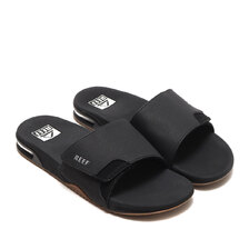 REEF FANNING SLIDE BLACK/SILVER CI3632-BLK画像