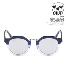 OWN #09 BLUE&times;CLEAR/CLEAR GREY OW-09BLCL-CGY画像