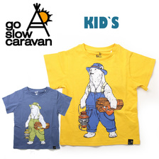 go slow caravan KIDS USA/C オーバーオールキャンパークマTEE 391924画像