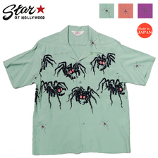 STAR OF HOLLYWOOD HIGH DENSITY RAYON OPEN SHIRT "TARANTULA" SH38873画像