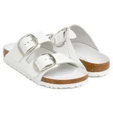 BIRKENSTOCK ARIZONA BIG BUCKLE WHITE / NATURAL LEATHER (REGULAR WIDTH) 1021583画像