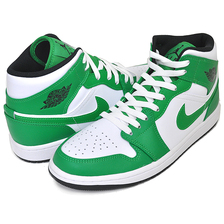NIKE AIR JORDAN 1 MID luckey green/black-white DQ8426-301画像
