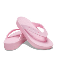 crocs Classic Platform Flip W Flamingo 207714-6S0画像