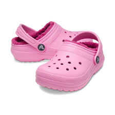 crocs Classic Lined Clog T Taffy Pink 207009-6SW画像