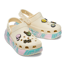 crocs ClassicCrushSpringBreakClog Vanilla/Multi 208405-1FR画像