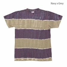 DUBBLE WORKS Lot.33005 S/S T-SHIRT TIE DYE BORDER 33005TB画像