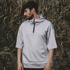 NO ID. ハーフZIP-BIGパーカ 853006-479T画像