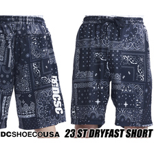 DC SHOES 23 ST DRYFAST SHORT BLACK BANDANA DWS232019-BBD画像