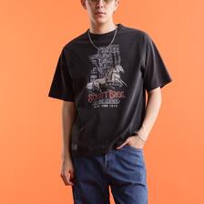 Schott S/S T-SHIRT "HORSE IN NEW YORK" 7823134028画像