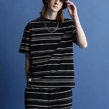 Schott RANDOM BORDER SS T-SHIRT/ 7823134021画像