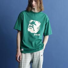 Schott S/S T-SHIRT "STENCIL BULLDOG" 7823134030画像