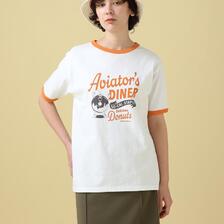 AVIREX DONUT PRINT RINGER T-SHIRT 7833135604画像