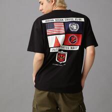 AVIREX TOP GUN SHEETING PATCH T-SHIRT 7833934012画像