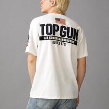 AVIREX TOP GUN PATCH & PRINT T-SHIRT 7833934013画像