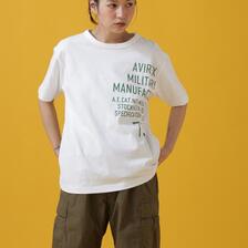AVIREX KEY LOGO PRINT T-SHIRT 7833134619画像