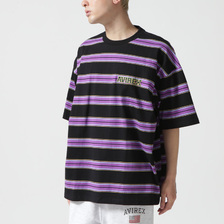 AVIREX BORDER LOGO SHIRT SLEEVE T-SHIRT 7833134203画像