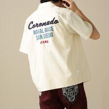AVIREX SHORTSLEEVE WORK SHIRT U.S.N. 7833123009画像