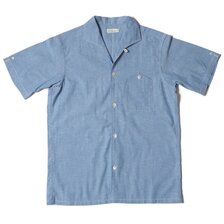 WAREHOUSE Lot 3091 S/S OPEN COLLAR SHIRTS チーズシャンブレー画像