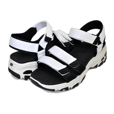 SKECHERS D LITES-FRESH CATCH WHITE BLACK 31514-WBK画像