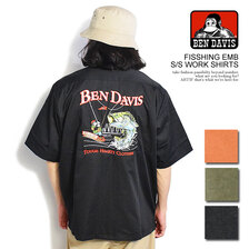 BEN DAVIS FISSHING EMB S/S WORK SHIRTS T-23580031画像