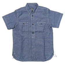 STUDIO D'ARTISAN シャンブレー半袖ワークシャツ 5333A-S画像
