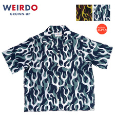 WEIRDO PSYCHO FLAMES - S/S COACHES SHIRTS WRD-23-SS-11画像