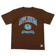 APPLEBUM College Logo T-shirt BROWN画像
