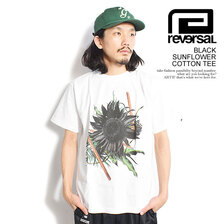 reversal BLACK SUNFLOWER COTTON TEE RV23SS007画像
