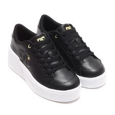 DC SHOES Ws CHELSEA LITE WEDGE BLACK/GOLD DW231601-201画像
