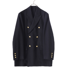 marka W.B SHORT COAT - 2/40 tumbled wool serge - M23C-06CO02C画像